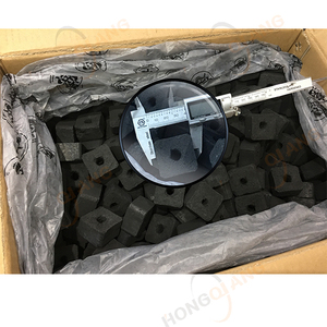 Viên Nén Hình Khối Vỏ Tre Nguyên Chất Xuất Khẩu Than HongQiang HQHF0025 Than Hookah Ít Tro Không Khói - Product Image 6