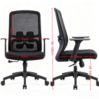 Chaise de bureau exécutive ergonomique X7-BM-01 à dossier haut, réglable, avec base en alliage d'aluminium – Design contemporain pour l'école