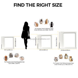 Corral Plegable de Acrílico para Perros, Modular, 6/8/10/12 Piezas, Valla Transparente Portátil para Mascotas de Interior, OEM Disponible - Product Image 5