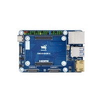 Placa Base Mini Waveshare (A) para Raspberry Pi CM5, con Conector Ethernet RJ45 de 5 Gigabit e Interfaz MIPI