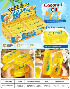 Juguete Blandito de Goma Moldeable con Aceite de Coco, Barra de Mantequilla Rellena de Vaselina, Juguete Antiestrés con Forma de Queso, Éxito de Ventas Transfronterizo - Product Image 6