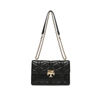 Nouveau Sac à Bandoulière en Cuir Tressé avec Chaîne pour Femme, Sac à Main de Luxe Quotidien, Mini Portefeuille