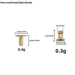 Moda DIY 10mm remache hebilla Metal monje cabeza pezón <span class=keywords><strong>clavo</strong></span> bolsa Hardware especial teléfono móvil Shell equipaje accesorios para muñecas - Product Image 5