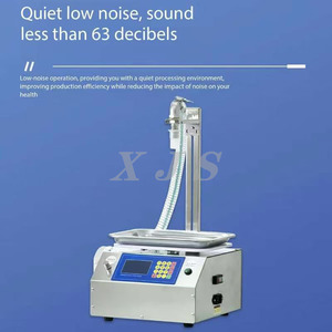Machine de remplissage automatique de liquides (miel, huile comestible, pâte) en bouteilles avec <span class=keywords><strong>pompe</strong></span> à engrenages et pesage manuel - Product Image 6