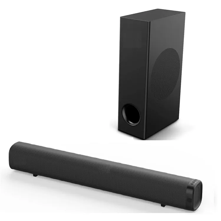 Speaker Bluetooth Kustomisasi Pabrikan Profesional Bar Suara untuk Sistem Home Theater Soundbar dengan Subwoofer