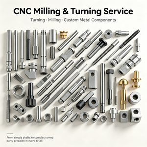 ผู้ผลิตชิ้นส่วนกลึง CNC ความแม่นยำสูง, รับผลิตสกรู, หมุด และฮาร์ดแวร์ตามแบบ ในวัสดุอะลูมิเนียม, ทองเหลือง และสแตนเลส - Product Image 1