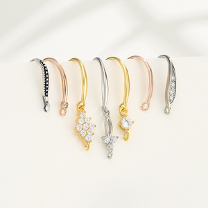 Ganchos para Pendientes de Plata de Ley S925 de la Marca V.<span class=keywords><strong>ME</strong></span> al por Mayor, para Fabricación de Joyería DIY - Product Image 1