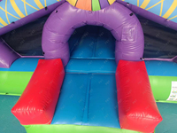 Nouveau design Backyard de qualité commerciale maison de rebond gonflable combo videur grande roue château sautant avec toboggan