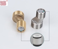 Adaptateurs courts en laiton sur mesure pour pommeau de douche, avec clapet anti-retour, raccord d'angle courbé de 50 mm, forgé, haute pression