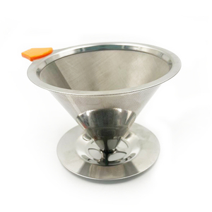 Cafetera de goteo para <span class=keywords><strong>V60</strong></span>, ecológica, de acero inoxidable 304 de doble capa, con logotipo personalizable, herramienta metálica ecológica - Product Image 6