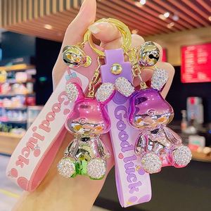 2024 Cartoon <b>Bear</b> Keychain Bright Color <b>Bear</b> <b>Cute</b> Keychain Bag Pendant Car Keychain - Product Image 3