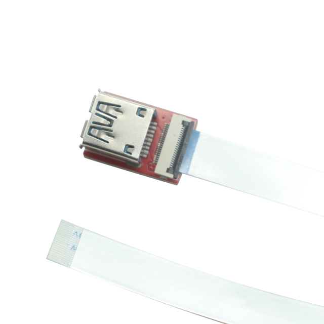 Factory Price Customized Short White FFC USB C FPV Flat Slim Thin Ribbon FPC Cable USB a Male for Sync and Charging Motherboard
