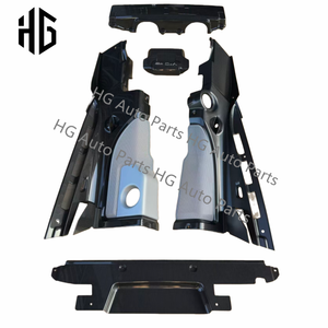 แผงห้องเครื่องยนต์รถยนต์5ชิ้น/ชุดผ้าคาร์บอนไฟเบอร์แห้งครอบคลุมส่วนต่างๆของร่างกายสำหรับ2007-2016 R8 Audi V10 V8ขอบภายในเครื่องยนต์ - Product Image 4