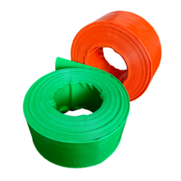 Tuyau d'irrigation plat en PVC de qualité export, tuyau de pompe à eau, 2, 3, 4, 5, 6 pouces, tuyau plat rouge pour l'irrigation