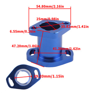 อินเตอร์เฟสคาร์บูเรเตอร์รถจักรยานยนต์ Zuqing รุ่น VM22 125 140 150cc ชุดท่อร่วมไอดี Mikuni สีน้ำเงินแดง - Product Image 3