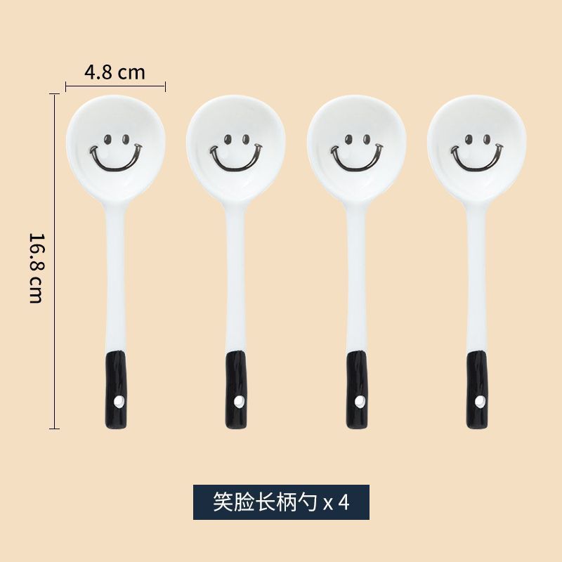 Cuillères à visage souriant (paquet de 4)