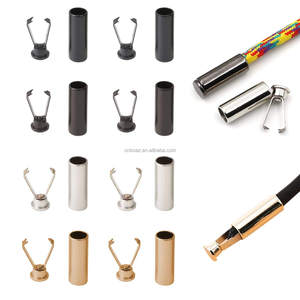 Mới tùy chỉnh Áo khoác màu dây rút dây đàn hồi cuối mùa xuân khóa dây kim loại khóa Stopper dây kết thúc - Product Image 2