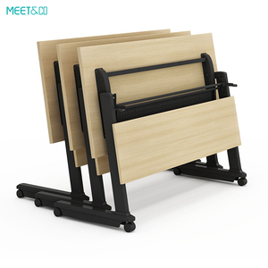 Modern <strong>15</strong> <strong>Person</strong> Movable <strong>Conference</strong> <strong>Table</strong> Office Foldable Wooden Circular Meeting Office <strong>Tables</strong> - Product Image 4