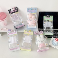 Sac de rangement transparent personnalisé en PVC INS10cm15CM pour poupées de dessin animé, sac de poussette pour étudiants, sac de présentation