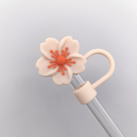 Capuchon de paille en silicone 8 mm motif pivoine et bouchon antidérapant 10 mm pour gobelets – Écologique et le plus vendu