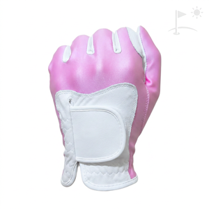 Gant de golf en daim pour la main gauche, de haute qualité, avec logo personnalisé, entièrement extensible, antidérapant, en microfibre, pour le sport - Product Image 1