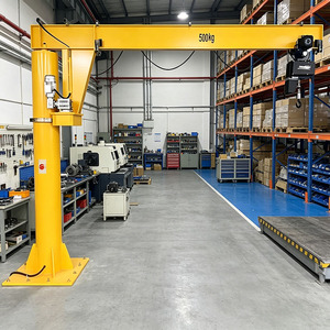 Motorized Pillar Cantilever Jib Crane 500kg 1 Ton for Workshop <b>Material</b> <b>Handling</b> - Product Image 1