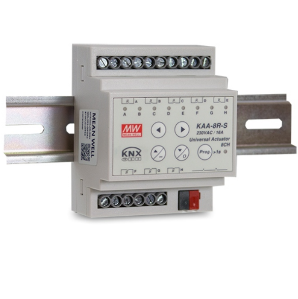 MEAN WELL KNX Universal Switch Actuator for Lighting System