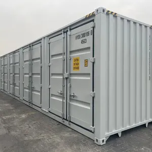 Harga murah 4 pintu samping 40ft ISO 40ft tinggi kubus sisi terbuka kontainer pengiriman