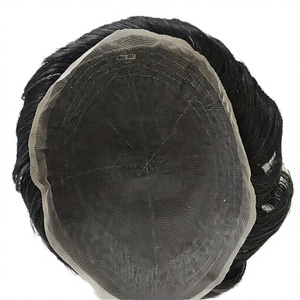 Protesi Capillare da Uomo in <span class=keywords><strong>Capelli</strong></span> Remy Brasiliani con Base in Pizzo, Misure 8*10, Densità 120% - Product Image 2