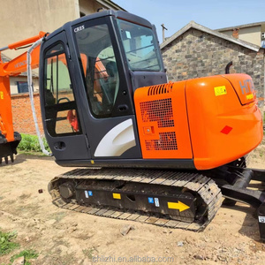 Mini-excavatrice d'occasion japonaise ZX60 6 tonnes, modèle 2023, à vendre, machine de terrassement pour travaux urbains, faible consommation, prix usine - Product Image 3