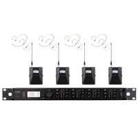 Micrófono inalámbrico UHF específico para iglesias ULXD4Q4 de 4 canales con micrófono de mano BETA58A ULXD1