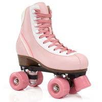 Patins à roulettes double rangée pour jeunes, nouveau style transfrontalier, tendance et confortables, avec coque en PVC et roues en polyuréthane noires lumineuses