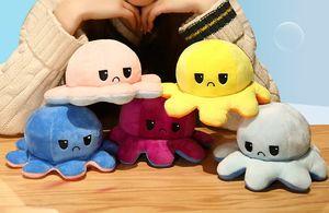 Fabrik-Großhandel Maßgefertigte Niedliche Gefüllte Doppelseitige Wendbare Plüsch-Kissen Oktopus-Puppen Reversible Gefüllte Tierspielzeuge - Product Image 6