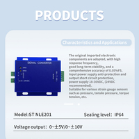 0.05% FS Conditionneur de signal haute précision pour capteurs de jauge de contrainte 18-30VDC, protection contre les courts-circuits et les inversions de polarité