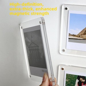 Magnetische Acryl Rechthoekige Koelkast Fotolijst Instant DIY Fotowand 3-inch Magnetische Fotokaart Displaybord - Product Image 3