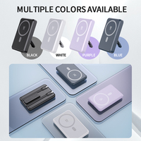 PD20W Kabelloses Laden, schnelles Aufladen, 5000mAh, ultradünne PD22.5W Typ-C-Anschluss magnetische kabellose Powerbank