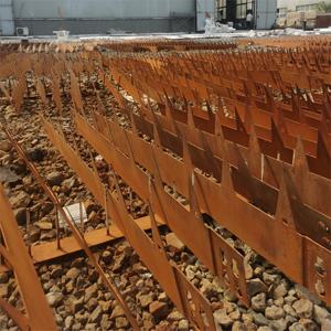 Mur de soutènement décoratif de jardin en acier Corten, bordure de jardin extérieure pour parterres de fleurs - Product Image 2