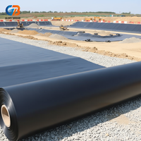 Bâche géomembrane HDPE 2 mm GRI GM13 imperméable, anti-infiltration, anti-UV pour décharges, barrages, étangs à poissons, réservoirs et aquaculture