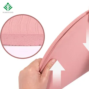 Household Custom Color Printed Anti-Slip Waterproof TPE Factory Fordable High Elastic Yoga Mat
