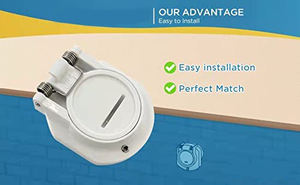 Fixation murale de sécurité pour <span class=keywords><strong>piscine</strong></span> pivotante, sans perçage, à Rotation libre, pour aspiration de filtre ac, W400BWHP, W400BLGP, GW9530, remplacement pour nettoyeur zodiaque hayfront Pentair - Product Image 5