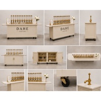 Meuble de luxe pour parfums, présentoir de parfums, table de présentation, chariot mobile pour parfums