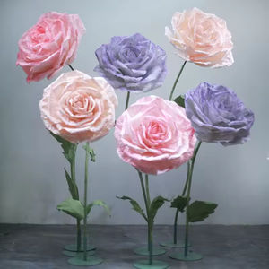Decoración de flores gigantes hechas a mano para bodas, eventos a gran escala, exteriores, escaparates de centros comerciales, rosas gigantes, producto terminado - Product Image 1