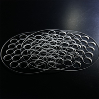 Plaque en verre de quartz optique haute température perforable, feuille épaisse de haute qualité avec services de soudage et de découpe