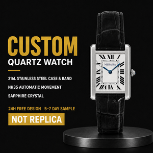Orologio da <span class=keywords><strong>Donna</strong></span> OEM ODM, Nuovo Stile Moda Casual, Logo Personalizzato, Quadrante Quadrato 18mm, Semplice Lusso, Movimento al Quarzo - Product Image 1