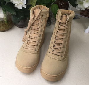 TSB09 Light Weight 8 Inches <b>Suede</b> Leather <b>Desert</b> <b>Boots</b> with Side Zip with Magic Tab Stock for Sales Cheap Price Fast Delivery - Product Image 4