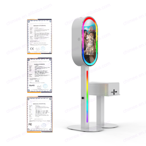 Cabina DE FOTOS DSLR con soporte para impresora y cubierta, espejo de pantalla táctil, cabina de fotos para fiestas, impresión en redes sociales, Kit de cabina de fotos para compartir - Product Image 4