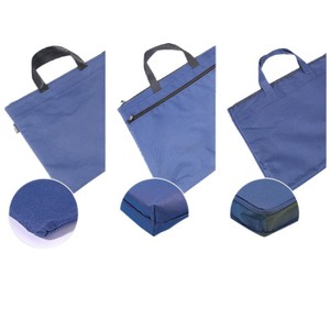 Deli Document Bag A4 Canvas Zipper Briefcase Business Meeting Tote 390x290mm - Product Image 1