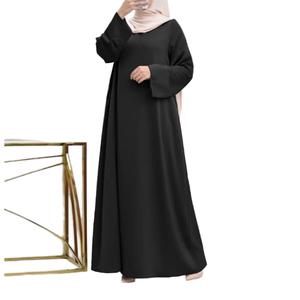 Lungo Dubai caftano ampia veste per donne musulmane Ramadan Eid Abaya in tacchino stile arabico inverno estate Rayon abito <span class=keywords><strong>da</strong></span> Marocco - Product Image 1
