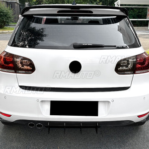 For VW Golf MK6 2008-2012 Body Kit Rear Bumper Spoiler Rear Bumper Splitter Lip Protector Guard <b>Apron</b> Car Accessories - Product Image 3