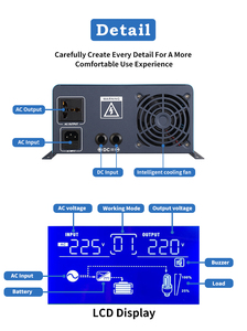 Off Grid tinh khiết Sine Wave Inverter Charger <span class=keywords><strong>UPS</strong></span> 12V <span class=keywords><strong>24V</strong></span> DC 220V AC năng lượng mặt trời hệ thống điện - Product Image 4